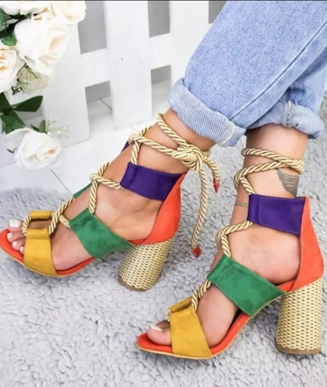 HEELED SANDALS