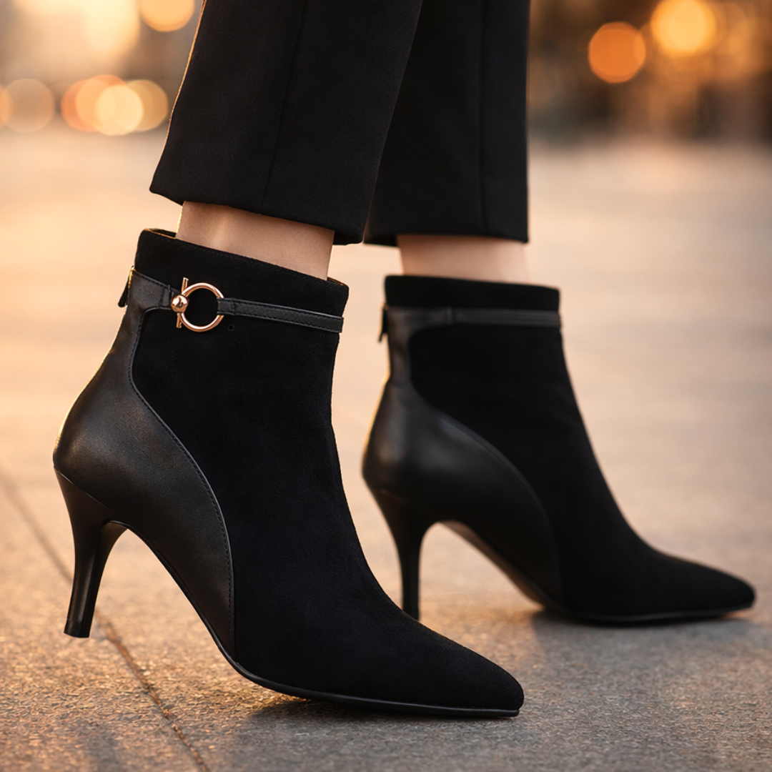 Botines Bicolor "Dual Elegance"