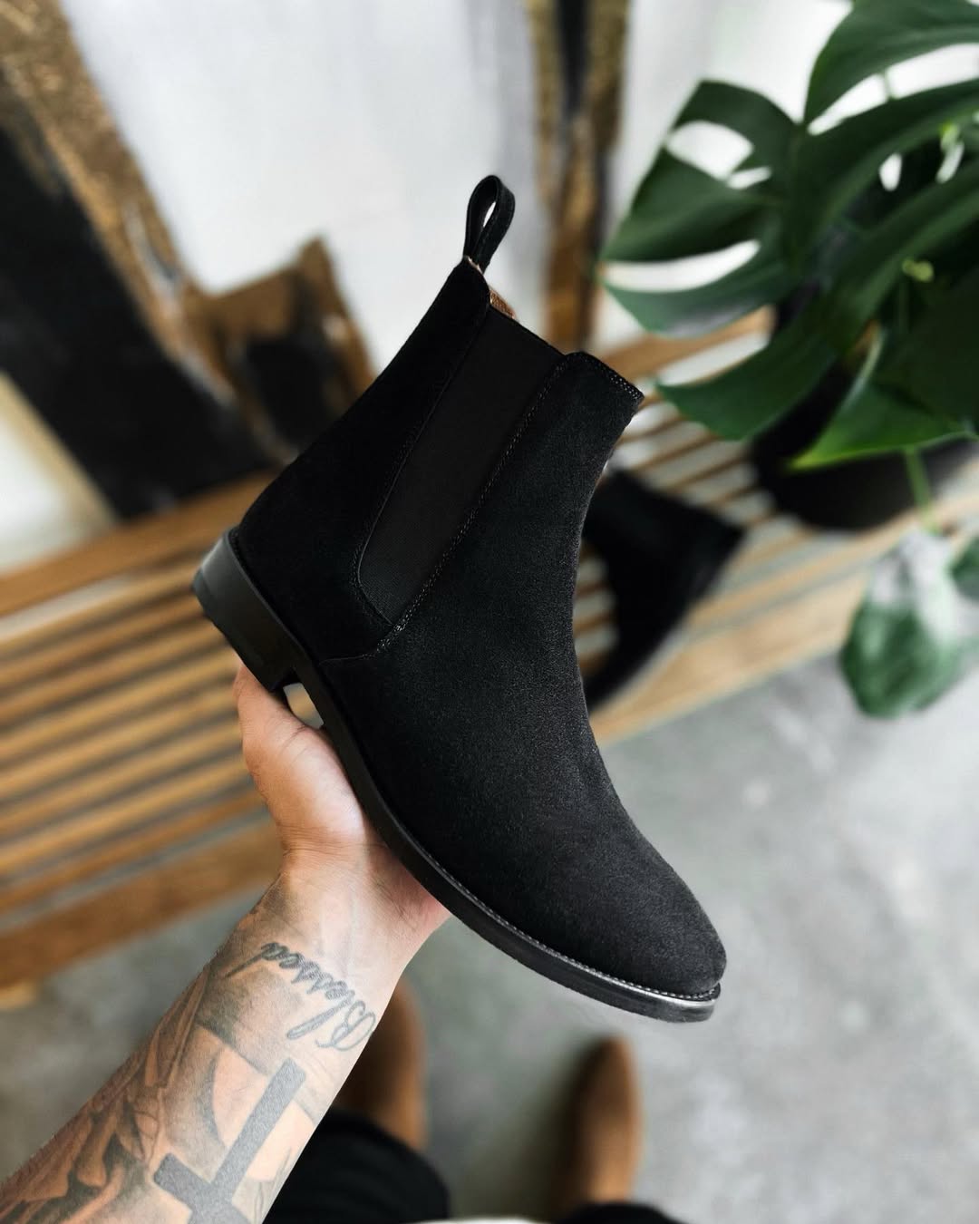 Botines Chelsea de serraje