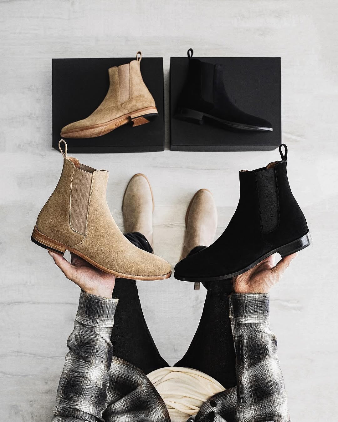 Botines Chelsea de serraje