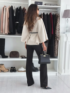 Chaqueta con cinturón "Butterfly Chic"