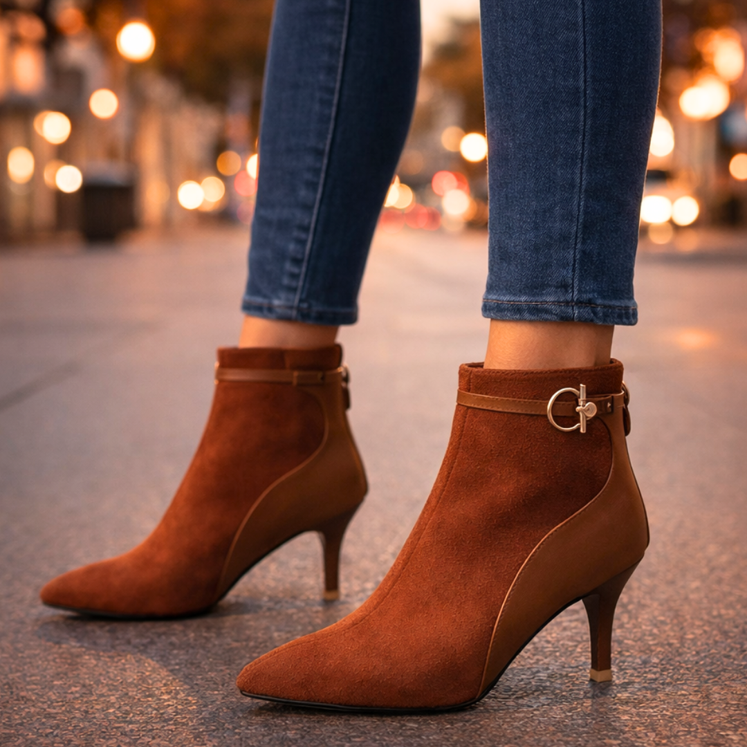 Botines Bicolor "Dual Elegance"