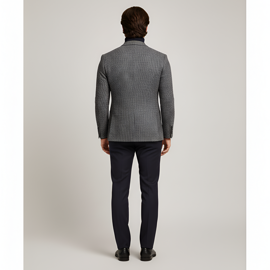 Blazer de moda Valerios para hombre de doble botonadura en lana sastrera