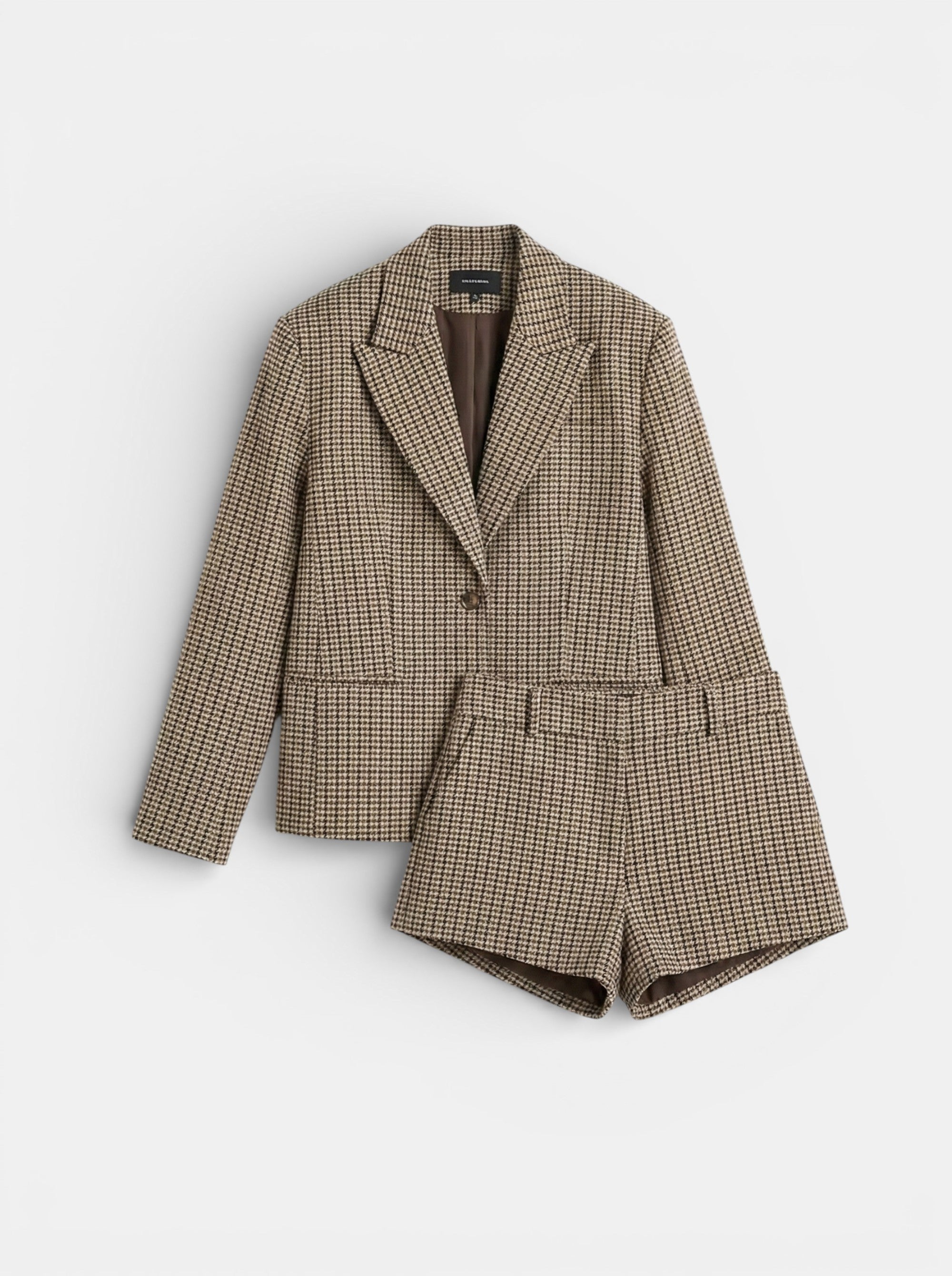 Blazer a cuadros Retro + pantalon corto