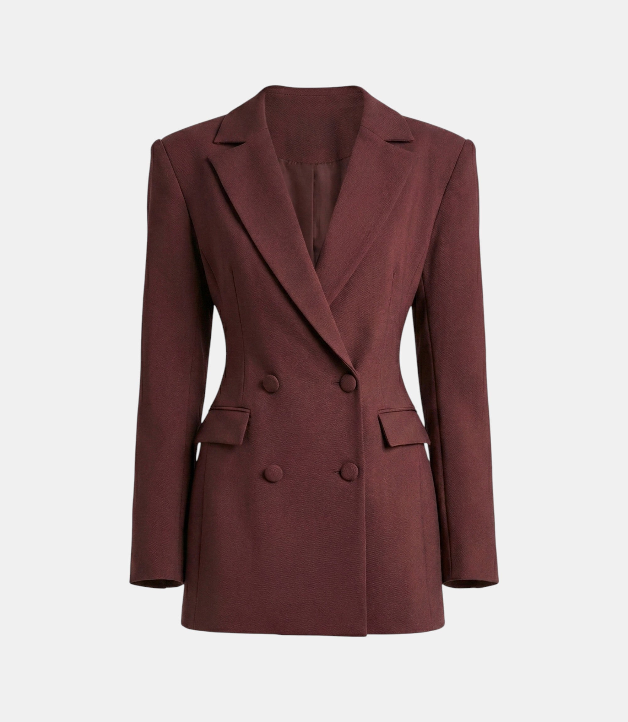 Vestido Blazer ceñido con cintura lisa