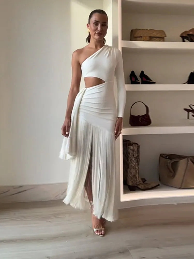 Vestido blanco fino