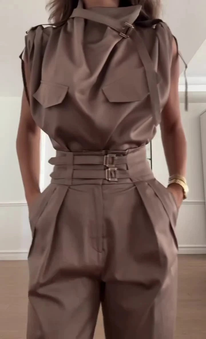 Conjunto de Dos Piezas "Military Chic"