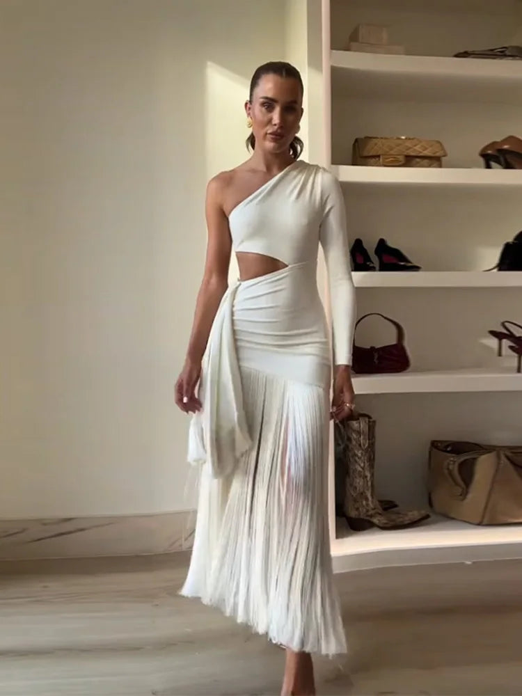 Vestido blanco fino