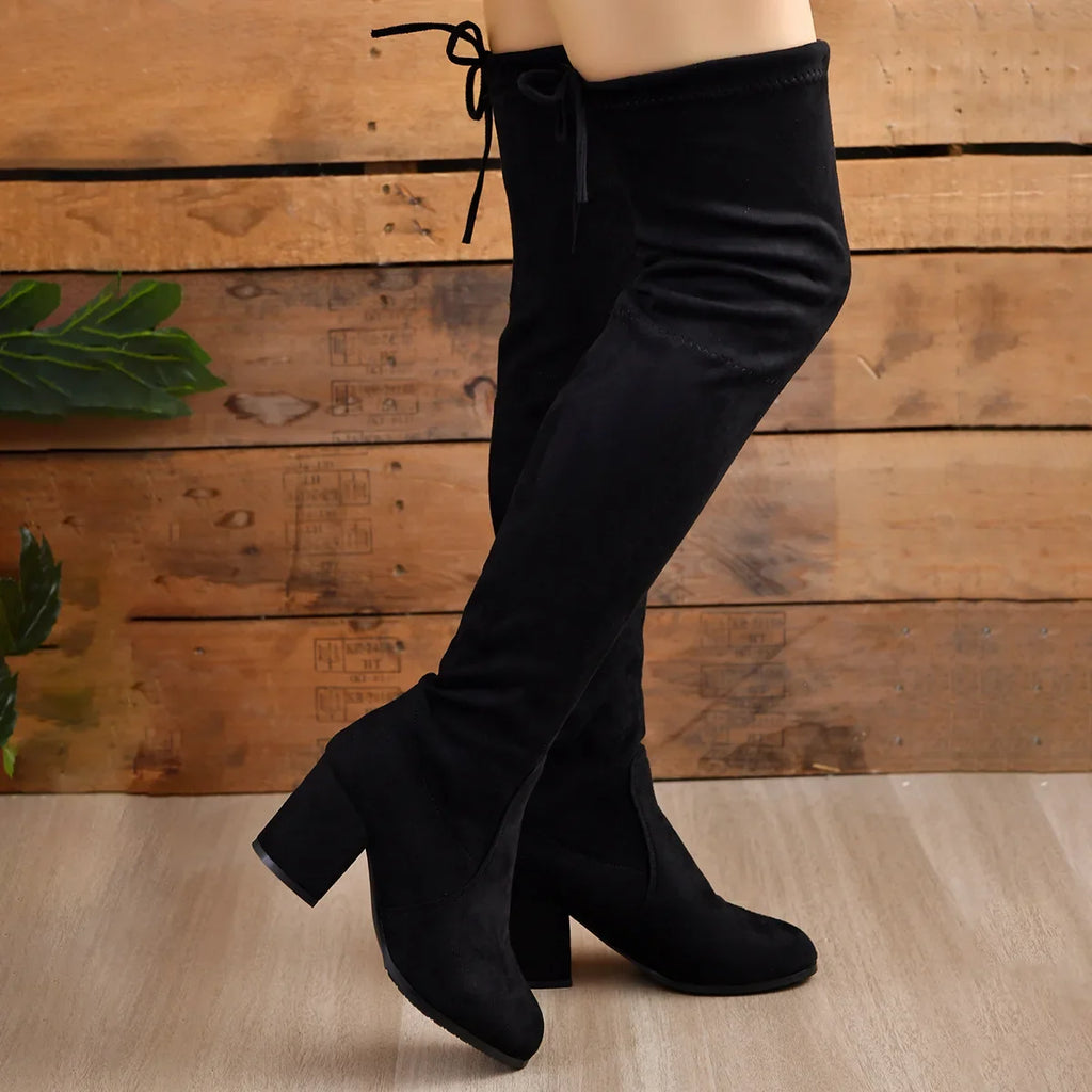 "Midnight Sleek" High Boots