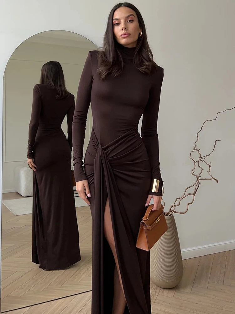 "Sleek Silhouette" Maxi Dress