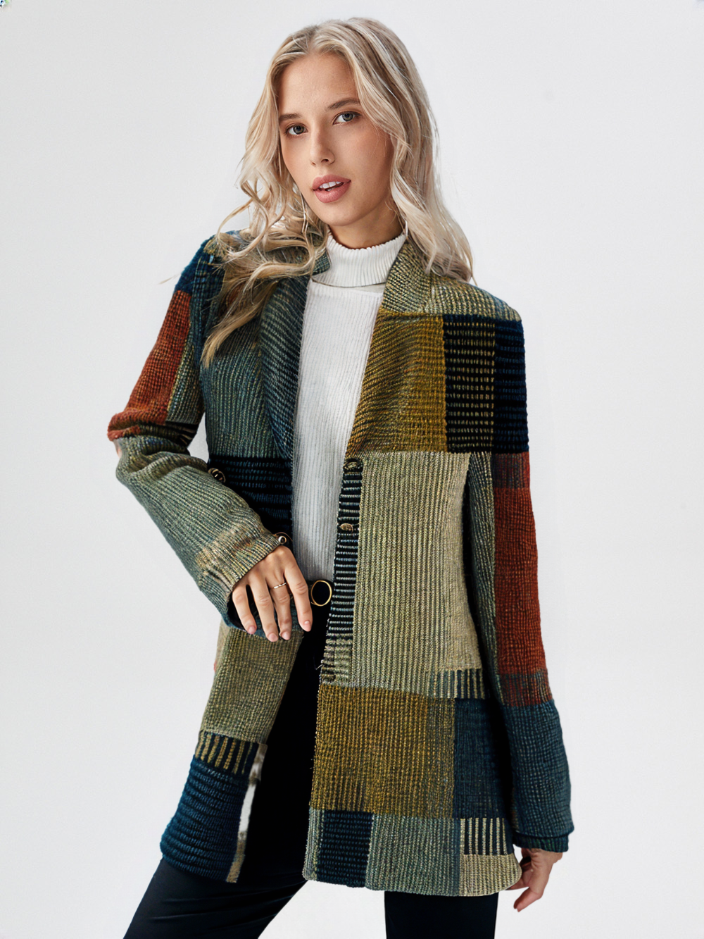 MURIEL™ – Elegant Patterned Blazer for Women