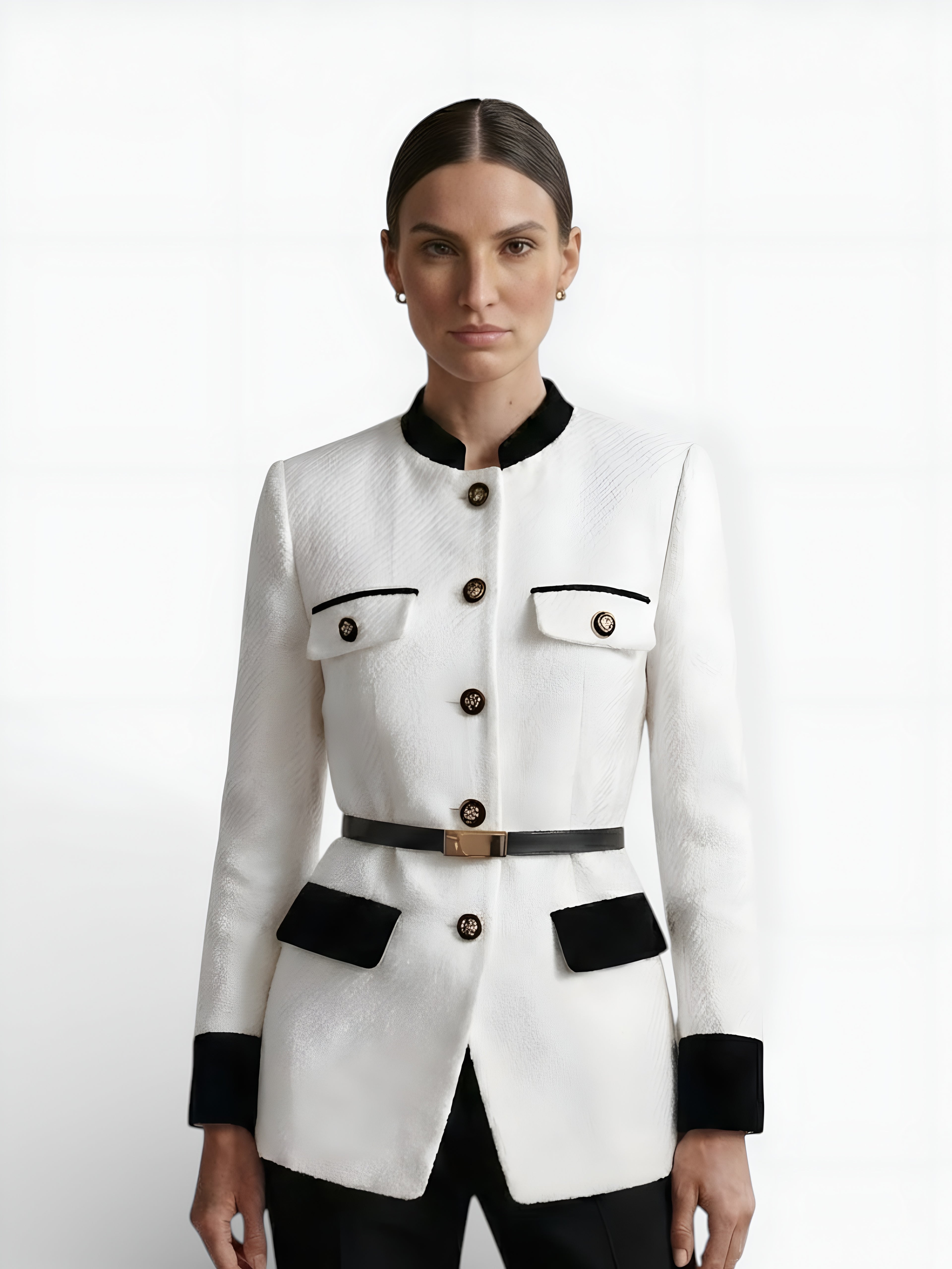 "Teniente" Military-Style Tailored Blazer