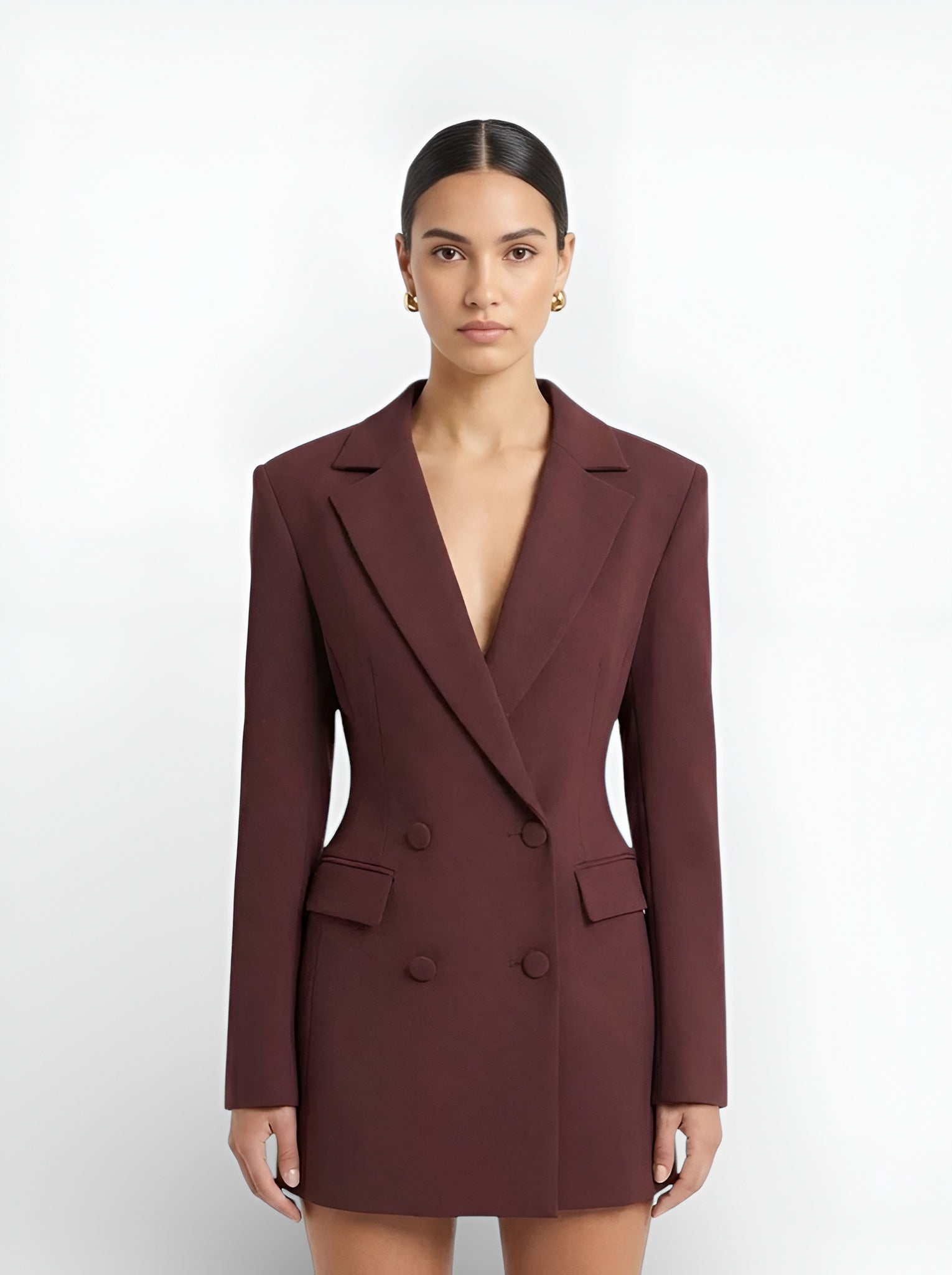 "Diana" Tailored Waist Blazer Dress