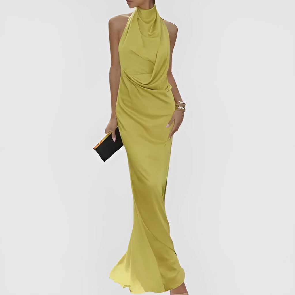 Vestido de noche  espalda descubierta