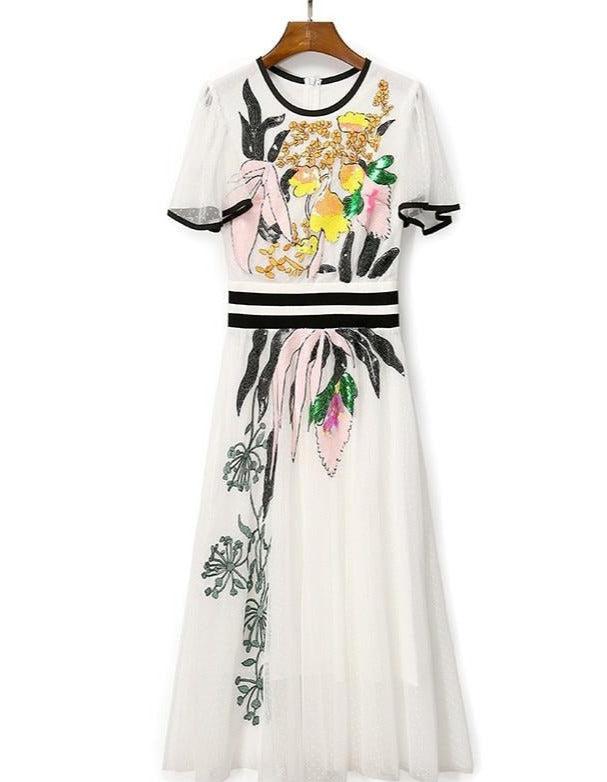 VESTIDO ALINE CON LENTEJUELAS