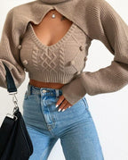 CONJUNTO DE PUNTO DE MODA GEMINA